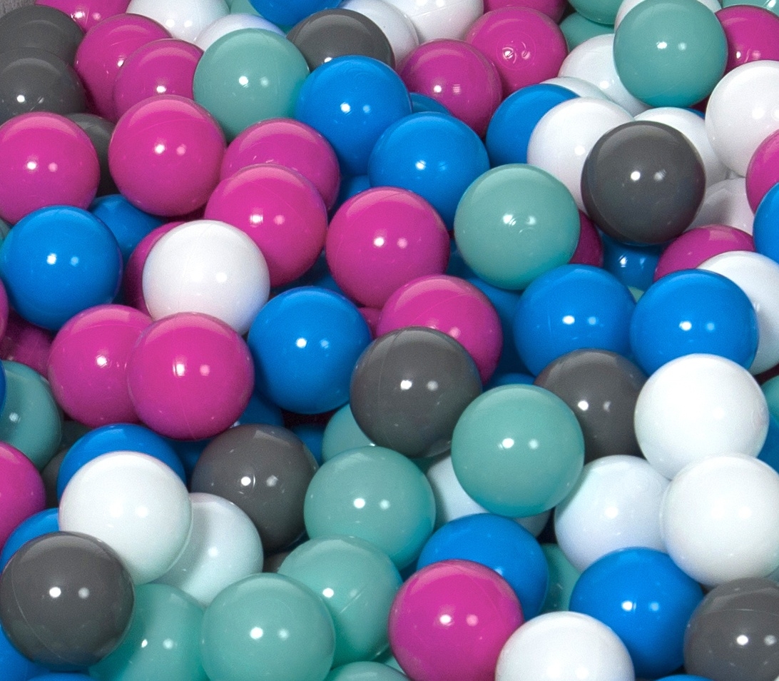 Completo di 500 palline di plastica, gioco per bambini, prima infanzia, Ø 7cm - Photo 7/17