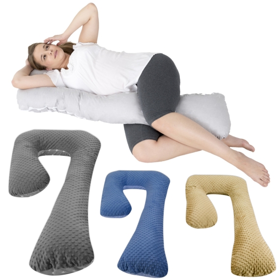Maternity/pregnancy/nursing support body pillow, cushion,minky fabric+cotton “7”
